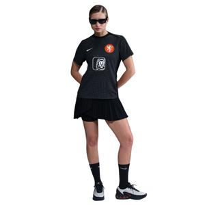 Nike Nederland Pre-Match Trainingsshirt OranjeLeeuwinnen 2025-2027 Dames Zwart Wit