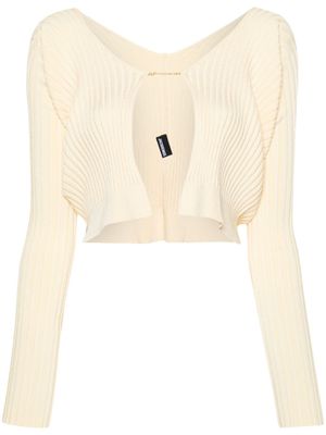 Jacquemus cardigan La maille Pralù Longue - Jaune