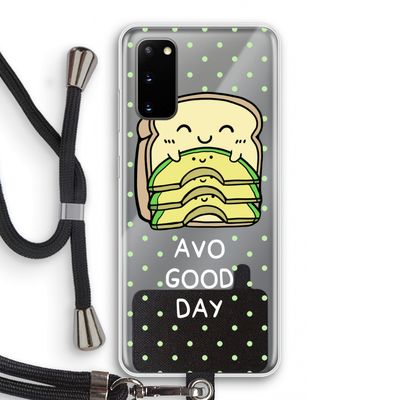 Avo Good Day: Samsung Galaxy S20 Transparant Hoesje met koord