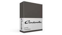 Cinderella hoeslaken basic katoen 180x200 antraciet tot 25 cm