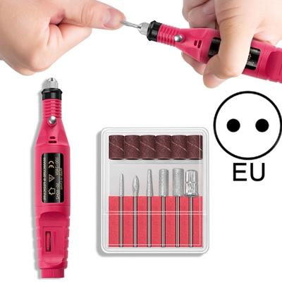 Elektrische nagel Kit nagel tips manicure machine elektrische Nail Art pen (EU rood)
