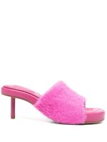 Jacquemus mules texturées à bout ouvert - Rose