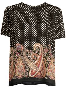 ETRO blouse en soie à imprimé cachemire - Multicolore