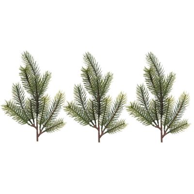 3x Groene kersttakken / dennentakjes 36 cm kerstversiering