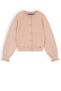 NoNo Meisjes vest gebreid - Alia - Zand blush