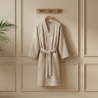 Sale: -33% | Badjas Wafel Katoen - Beige - Dekbed-Discounter.nl