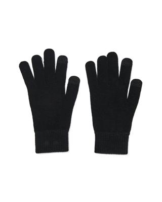 HEMA Heren Handschoenen Met Touchscreen Gebreid (zwart)