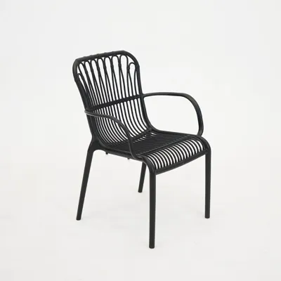 Vita Madrid diningstoel stapelbaar zwart Vita Madrid diningstoel stapelbaar zwart