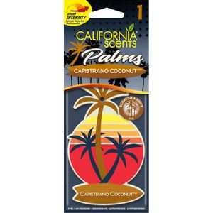 California Scents Palm Tree Luchtverfrisser Capistrano Coconut 1 stuk CDPALMCOCO