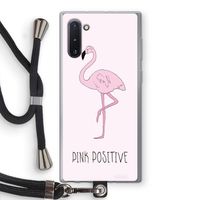 Pink positive: Samsung Galaxy Note 10 Transparant Hoesje met koord