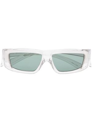 Rick Owens lunettes de soleil à monture rectangulaire - Tons neutres
