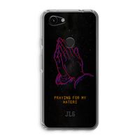Praying For My Haters: Google Pixel 3a Transparant Hoesje