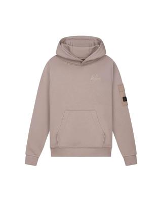 Malelions winter hoodie jongens - bruin - nylon, zak