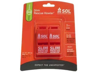 Sol Signaalfluit Slim Rescue Howler 2 Stuks