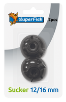 Superfish Zuignap Dubbelpak - Voor 12/16mm Aquarium Slangen, Eenvoudige Installatie, Stevige Grip