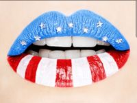 Plexiglas American Lips 80x120 cm - thumbnail