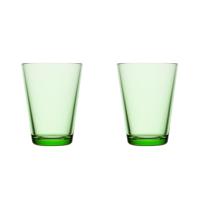 IITTALA - Kartio - Glas 0,40l Appelgroen set/2