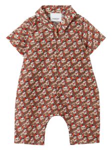 Burberry Kids combishort à imprimé Thomas Bear - Orange