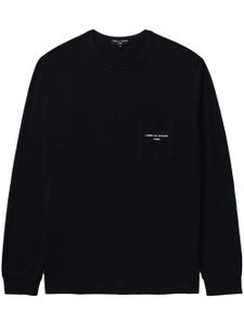 Comme des Garçons Homme sweat en coton à logo brodé - Noir