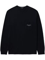 Comme des Garçons Homme sweat en coton à logo brodé - Noir - thumbnail