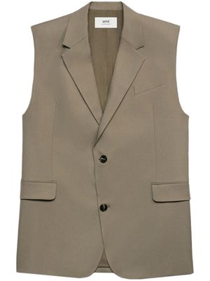 AMI Paris veston en laine vierge à coupe oversize - Tons neutres