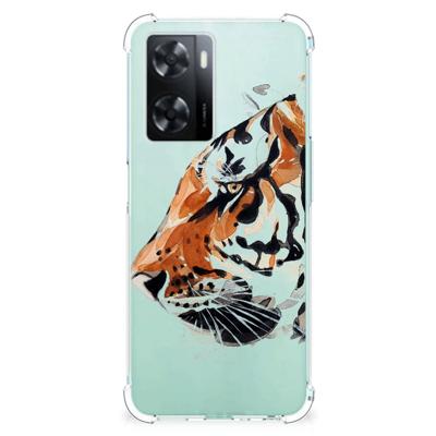 Back Cover OPPO A57 | A57s | A77 4G Watercolor Tiger Back Cover OPPO A57 | A57s | A77 4G Watercolor Tiger