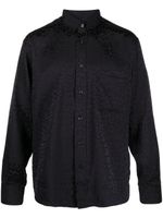 TOM FORD chemise boutonnée à imprimé léopard - Noir