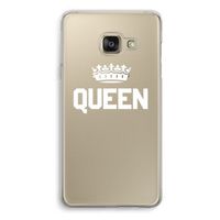 Queen zwart: Samsung A3 (2017) Transparant Hoesje