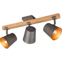 LED Plafondspot - Trion Bimm - E14 Fitting - 3-lichts - Rond - Antiek Nikkel - Aluminium - thumbnail