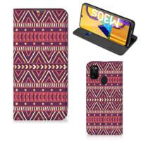 Samsung Galaxy M30s | M21 | Hoesje met Magneet | Aztec Paars