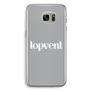 Topvent Grijs Wit: Samsung Galaxy S7 Edge Transparant Hoesje