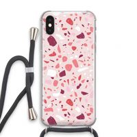 Terrazzo N°15: iPhone XS Transparant Hoesje met koord
