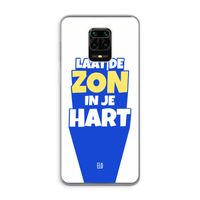 Laat de zon in je hart: Xiaomi Redmi Note 9 Pro Transparant Hoesje
