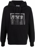 Versace Jeans Couture hoodie en coton à logo imprimé - Noir - thumbnail