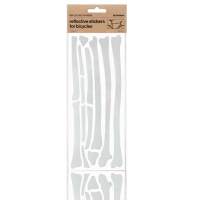 Bookman REFLECTIVE BONE STICKERS WHITE