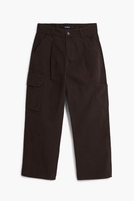 Lange broek met patch - BROWN - 30