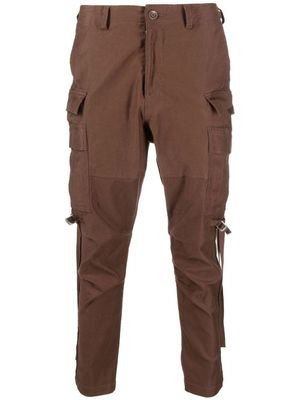 Undercover pantalon fuselé à poches cargo - Marron