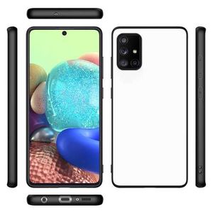 Back Cover Samsung Galaxy A71 Telefoon Hoesje Zwart/wit