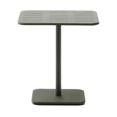 Kave Home Brai tuintafel 70x70 cm gegalvaniseerd Groen