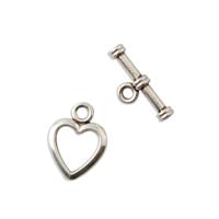 Vaessen Creative • siersluiting hart 20x16mm silver