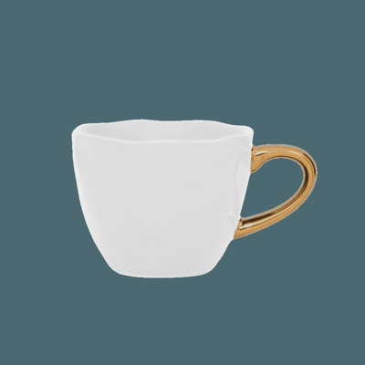 Good Morning kopje Espresso Ø6 cm - Wit (set van 4)
