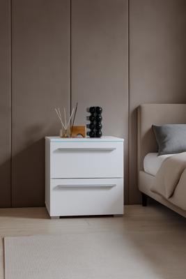 Home365 Nachtkastje met Lades Nîmes - Wit