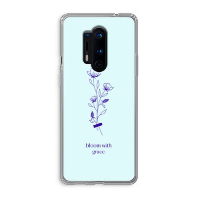 Bloom with grace: OnePlus 8 Pro Transparant Hoesje