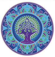 Raamsticker Aarde Mandala - Tuin & Buiten - Spiritueelboek.nl