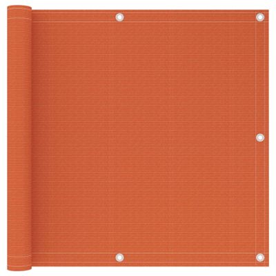 VidaXL Balkonscherm 90x400 cm hdpe oranje