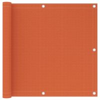 VidaXL Balkonscherm 90x400 cm hdpe oranje