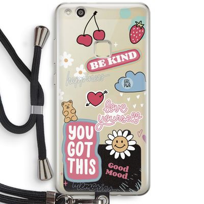 Positivity: Huawei Ascend P10 Lite Transparant Hoesje met koord