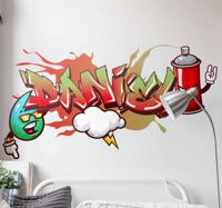 Urban muurstickers Graffiti spraycan karakters