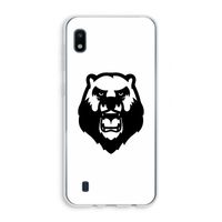 Angry Bear (white): Samsung Galaxy A10 Transparant Hoesje