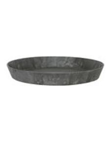 Artstone Saucer - Claire Round Black